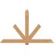 Ekena Millwork Kennewick Timber Gable Bracket, Western Red Cedar, 84"W x 53"H x 3 1/2"D x 5 1/2"F, 15/12 Pitch GBW084X53X0406KEN00SWR - alternate 1